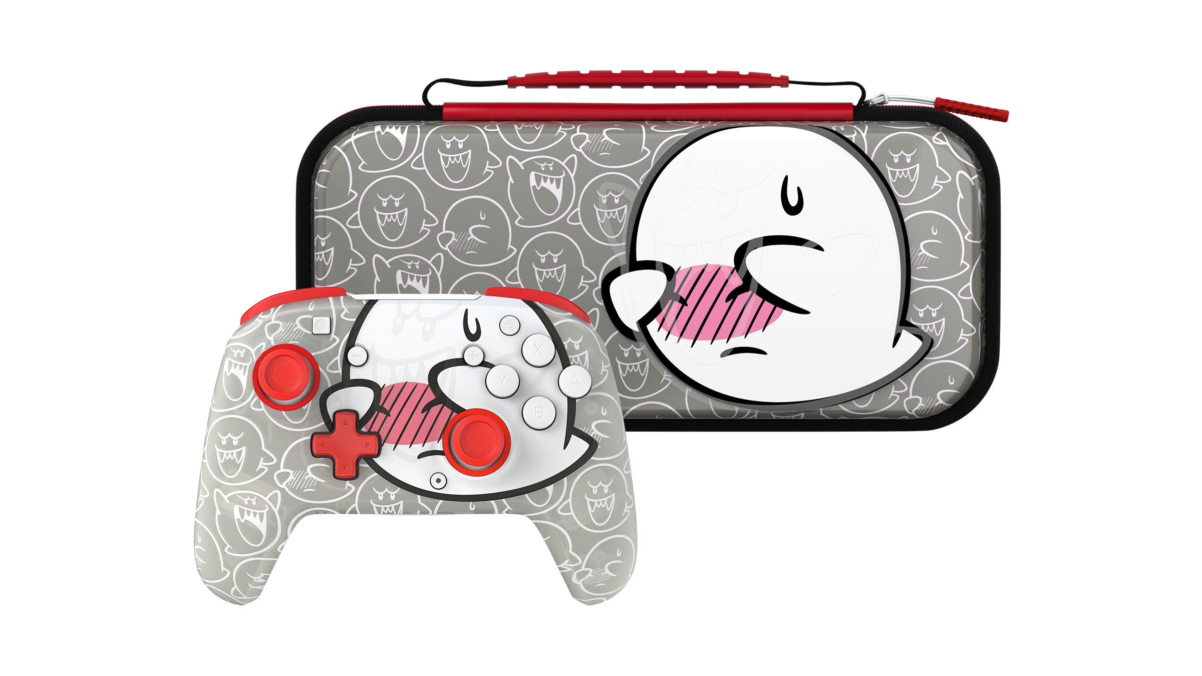 Turtle Beach | PDP Rematch Wireless Gaming Controller + PDP Travel Case Plus Glow | Boo | Nintendo Switch Bundle