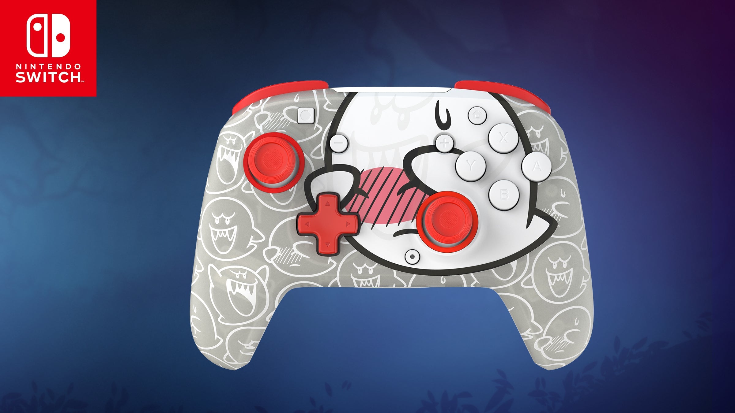 Turtle Beach | PDP Rematch Wireless Gaming Controller + PDP Travel Case Plus Glow | Boo | Nintendo Switch Bundle - Image 2
