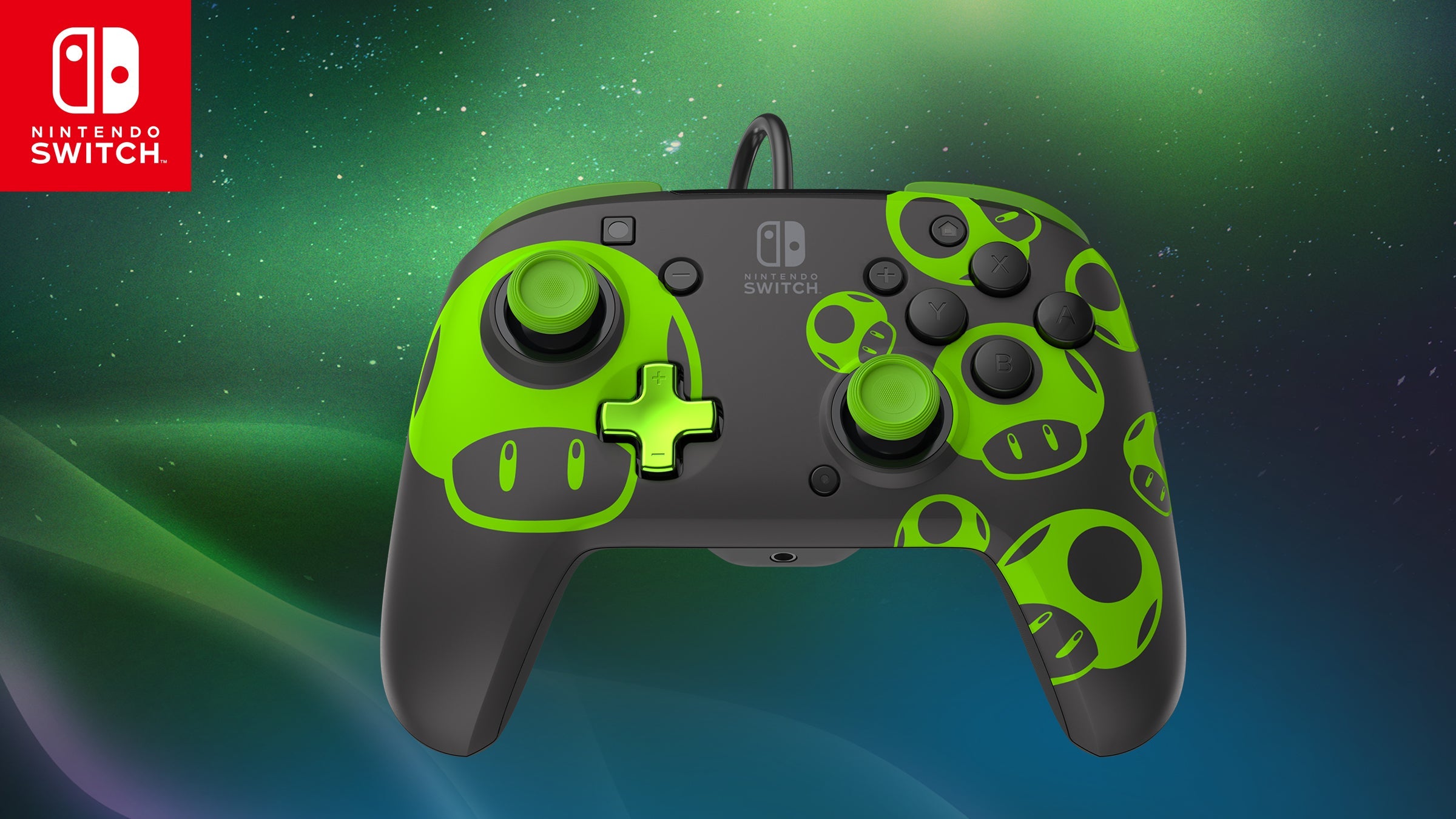 Turtle Beach | PDP REMATCH Glow Wired Gaming Controller | Nintendo Switch